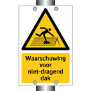 Waarschuwing voor niet-dragend dak