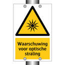 Waarschuwing voor optische straling