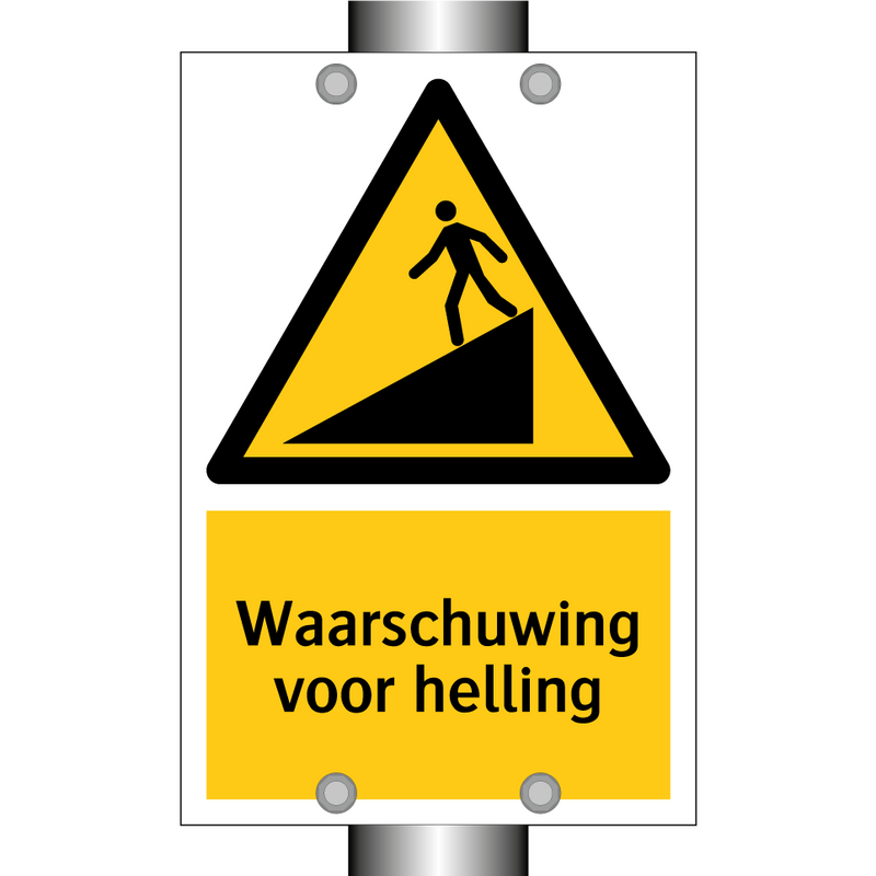 Waarschuwing voor helling