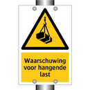 Waarschuwing voor hangende last