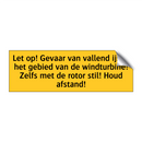 Let op! Gevaar van vallend ijs in het gebied van de /.../