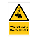 Waarschuwing Overhead Load