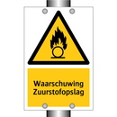 Waarschuwing Zuurstofopslag