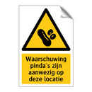 Waarschuwing pinda's zijn aanwezig op deze locatie