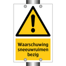 Waarschuwing sneeuwruimen bezig