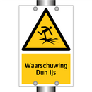 Waarschuwing Dun ijs