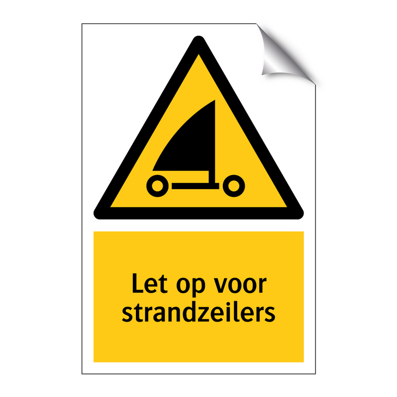 Let op voor strandzeilers