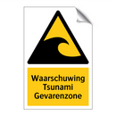 Waarschuwing Tsunami Gevarenzone