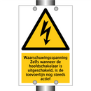 Waarschuwingsspanning Zelfs wanneer de hoofdschakelaar is uitgeschakeld, is de toevoerlijn nog steeds actief