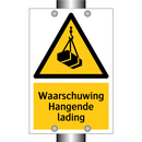 Waarschuwing Hangende lading