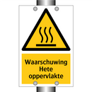 Waarschuwing Hete oppervlakte