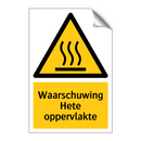 Waarschuwing Hete oppervlakte
