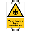 Waarschuwing Lage temperaturen