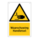 Waarschuwing Handletsel