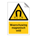 Waarschuwing magnetisch veld