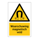 Waarschuwing magnetisch veld