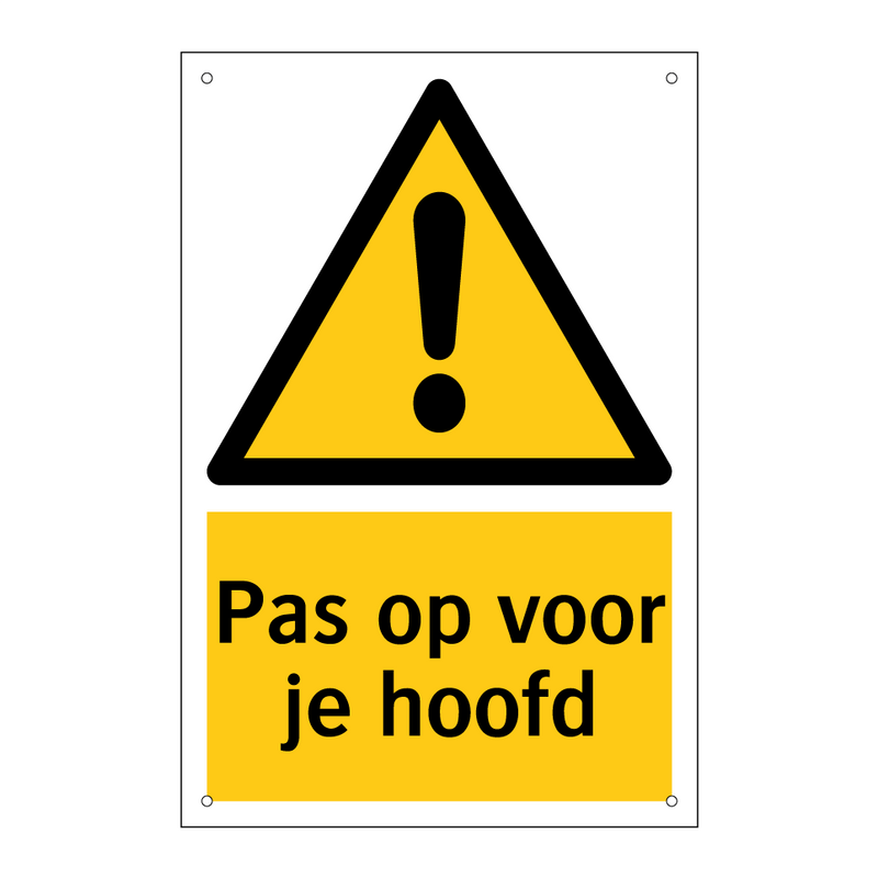 Pas op voor je hoofd