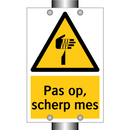 Pas op, scherp mes