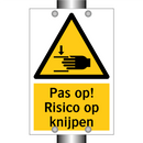 Pas op! Risico op knijpen