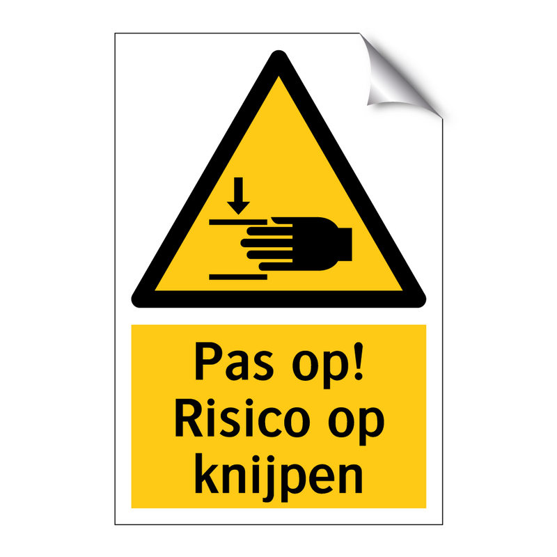 Pas op! Risico op knijpen