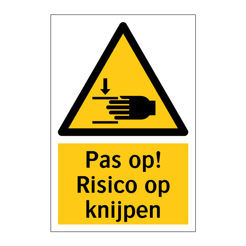 Pas op! Risico op knijpen