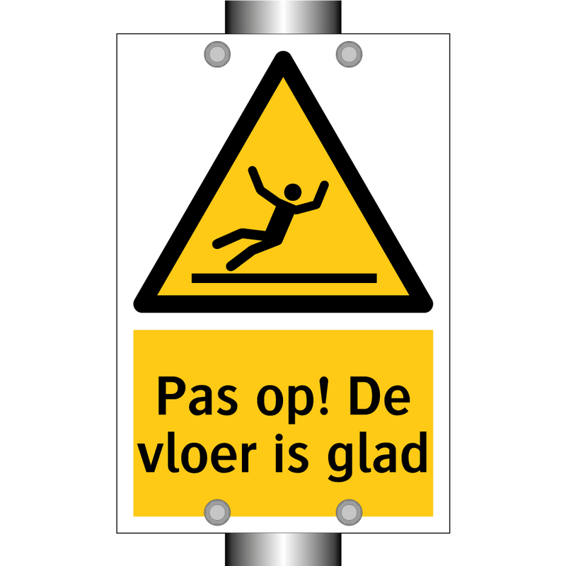Pas op! De vloer is glad