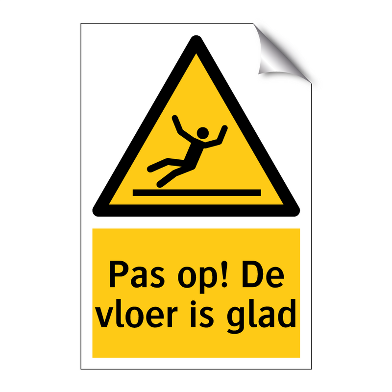 Pas op! De vloer is glad