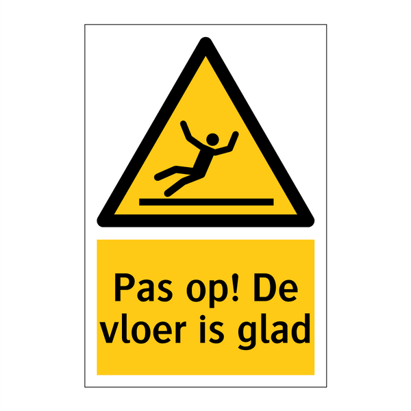 Pas op! De vloer is glad