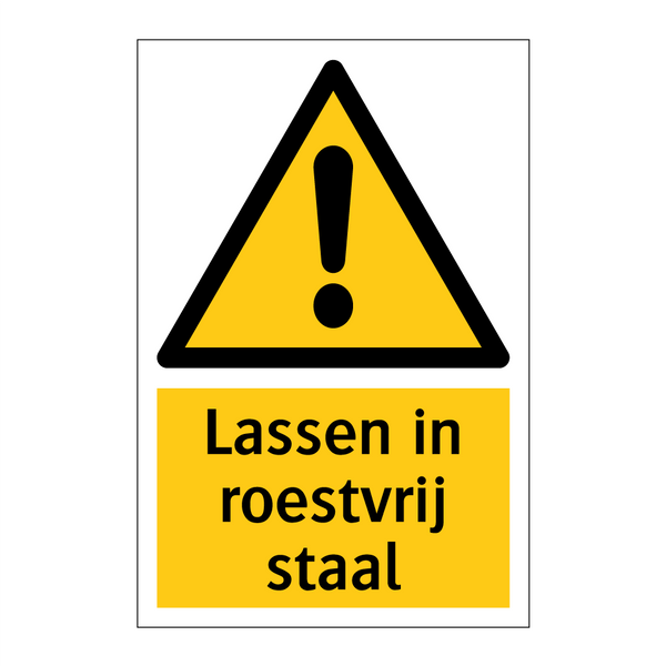 Lassen in roestvrij staal