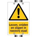 Lassen, snijden en slijpen in roestvrij staal