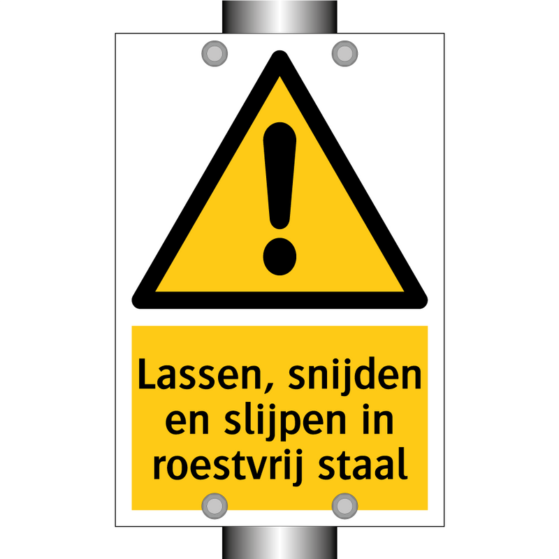 Lassen, snijden en slijpen in roestvrij staal