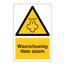 Waarschuwing Hete stoom