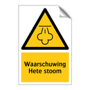 Waarschuwing Hete stoom