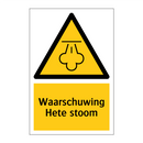 Waarschuwing Hete stoom