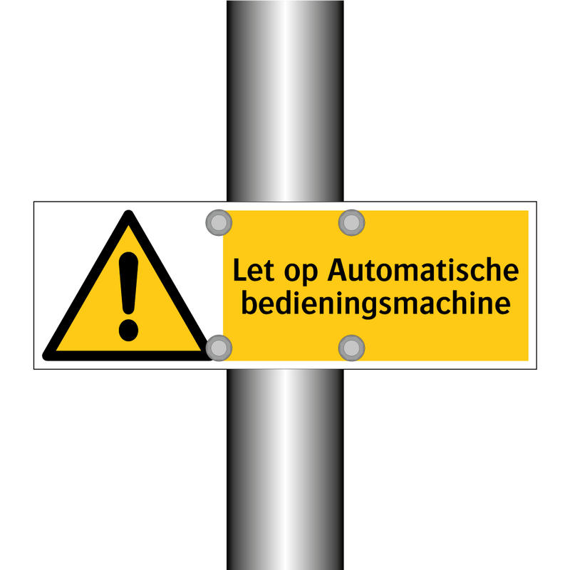 Let op Automatische bedieningsmachine