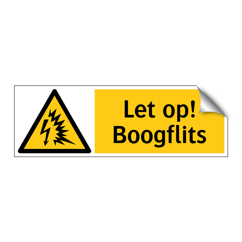 Let op! Boogflits