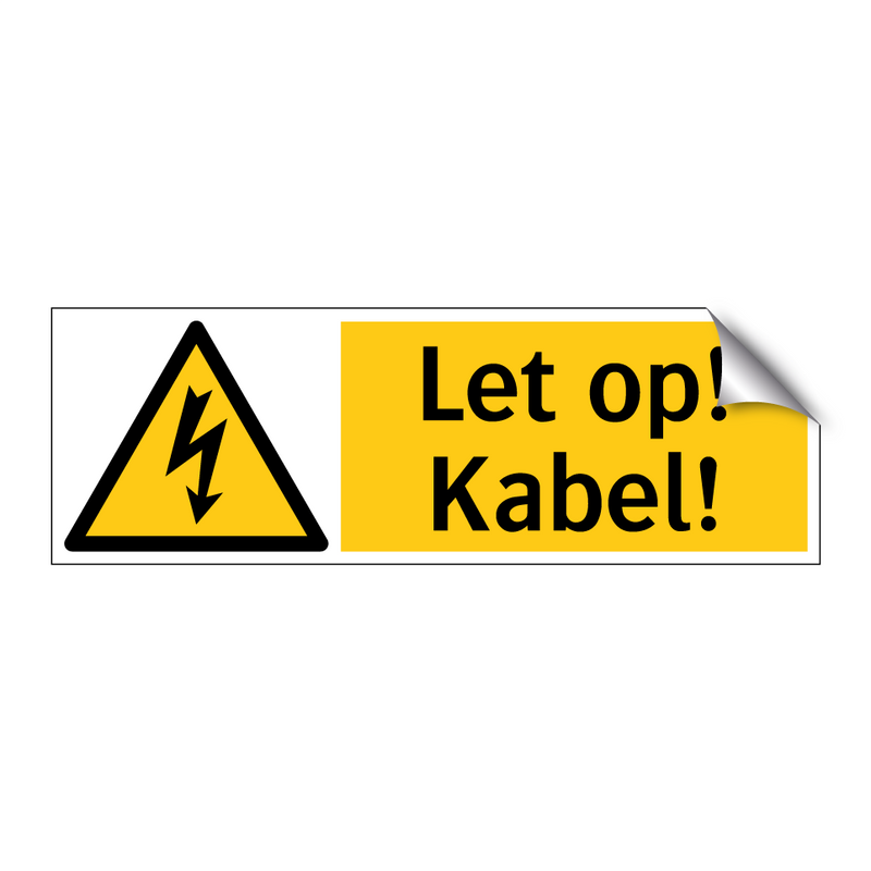 Let op! Kabel!