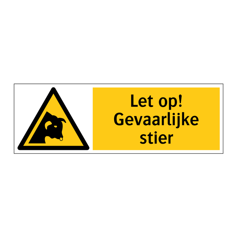 Let op! Gevaarlijke stier