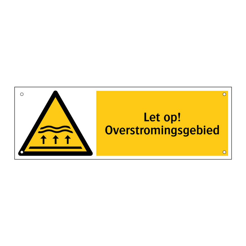 Let op! Overstromingsgebied