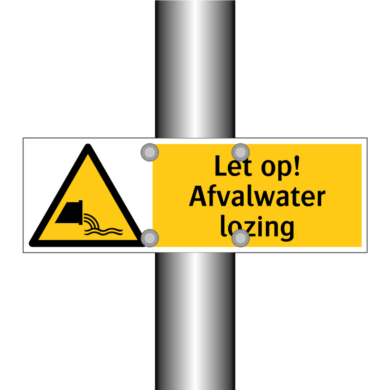 Let op! Afvalwater lozing