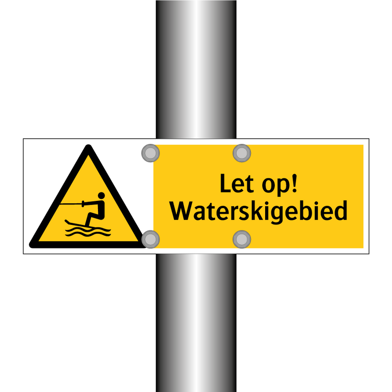 Let op! Waterskigebied