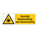 Vermijd blootstelling aan laserstraling