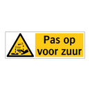 Pas op voor zuur