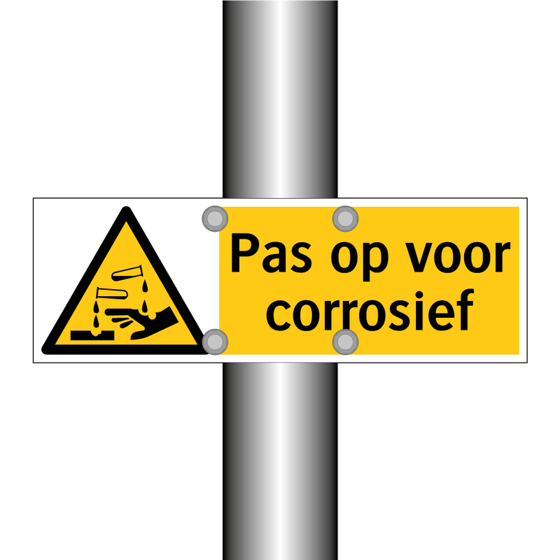 Pas op voor corrosief