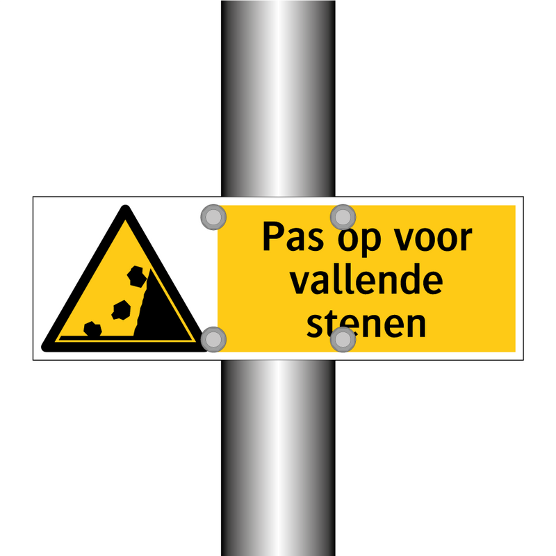 Pas op voor vallende stenen