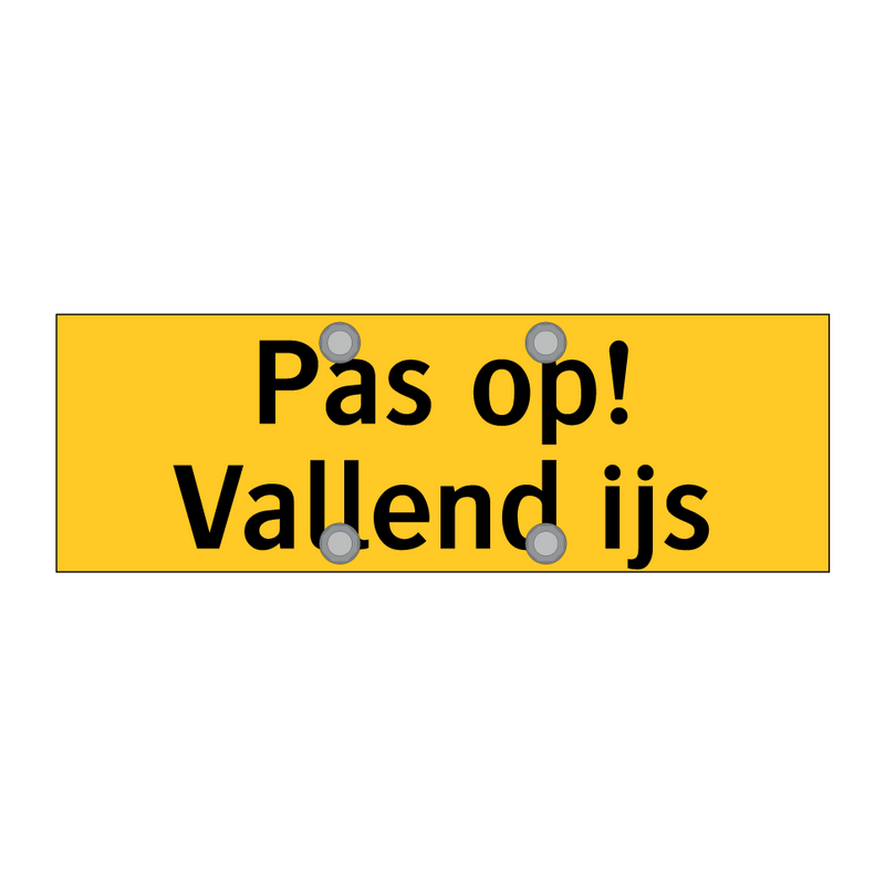 Pas op! Vallend ijs
