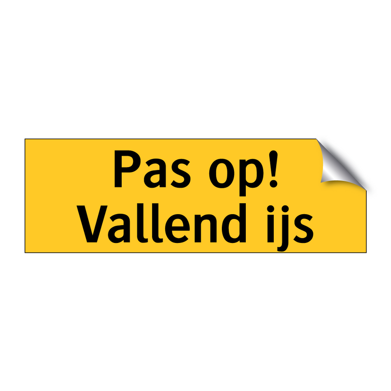 Pas op! Vallend ijs