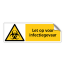 Let op voor infectiegevaar
