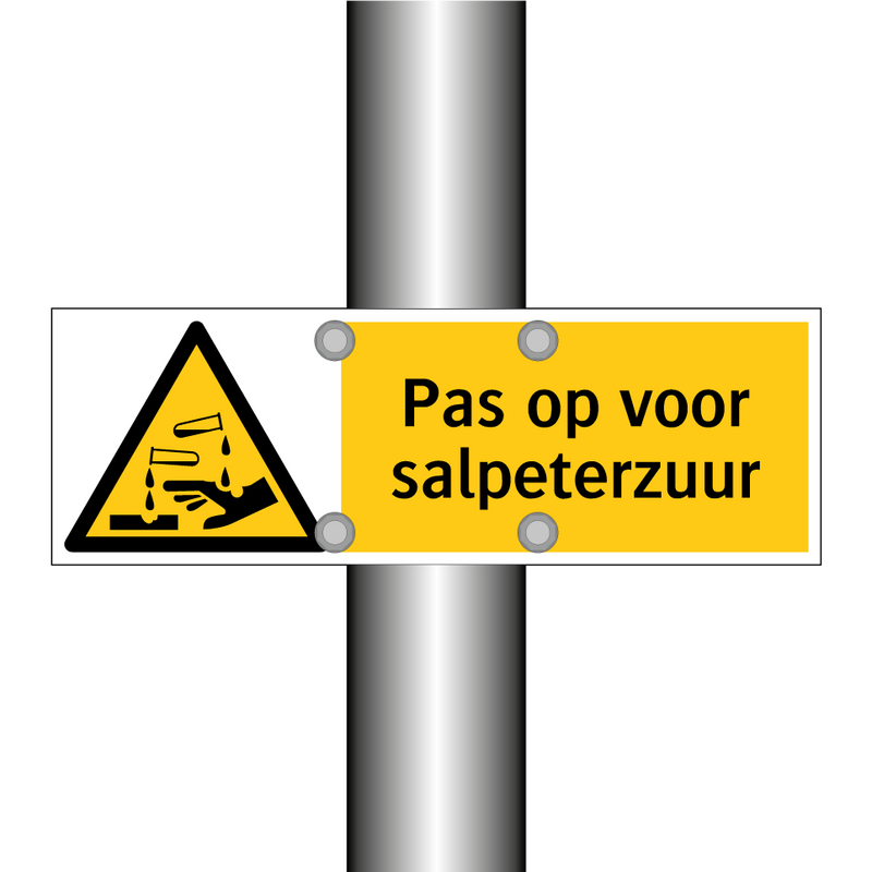 Pas op voor salpeterzuur
