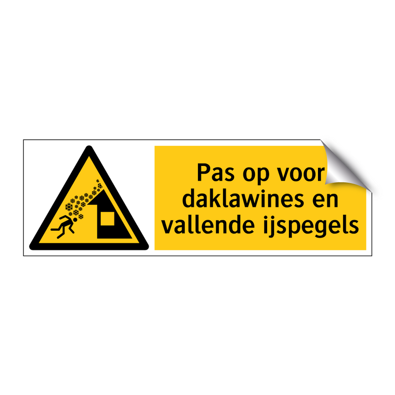 Pas op voor daklawines en vallende ijspegels